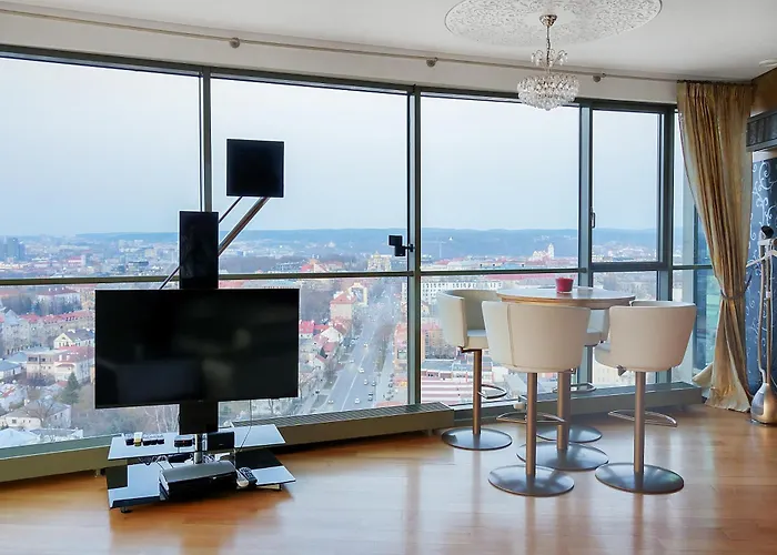 Helios Extra In Skyscraper 20 Floor Апартаменты Вильнюс