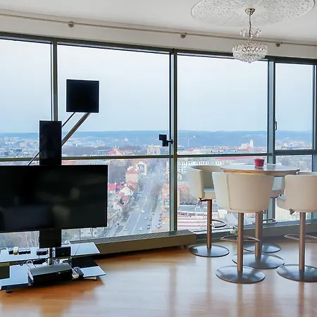 Helios Extra In Skyscraper 20 Floor Appartamento Vilnius